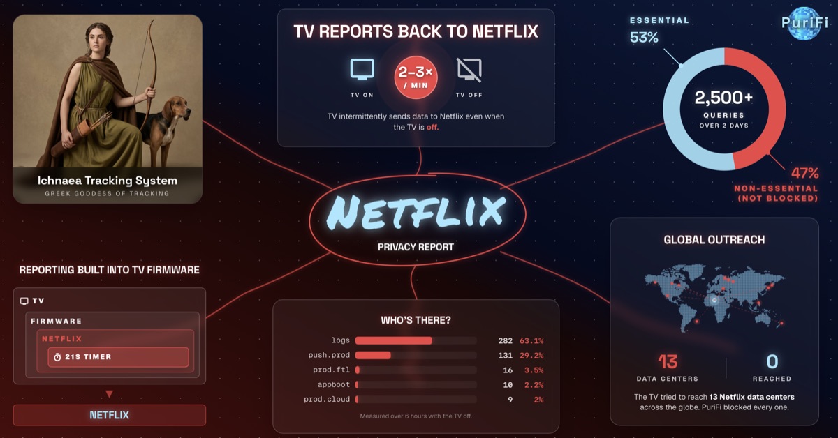 Netflix Privacy Report by PuriFi
